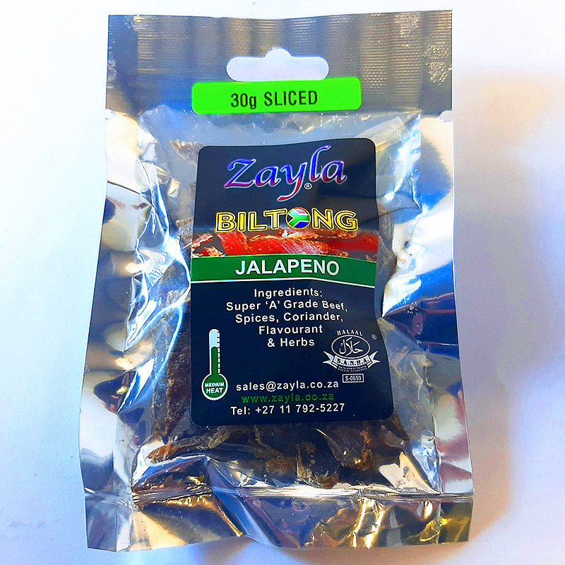 Zayla Biltong - 30G Sliced Jalapeno